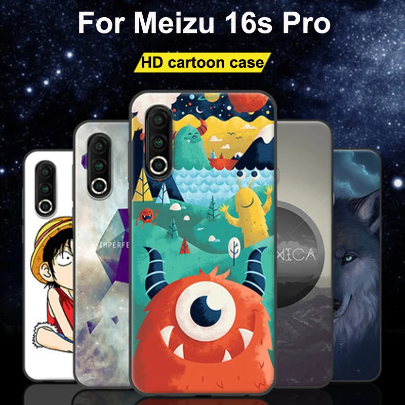 Чехол для Meizu 16 S Pro M973Q чехол s pro силиконовая резина мягкая задняя крышка Meizu16S 16sPro