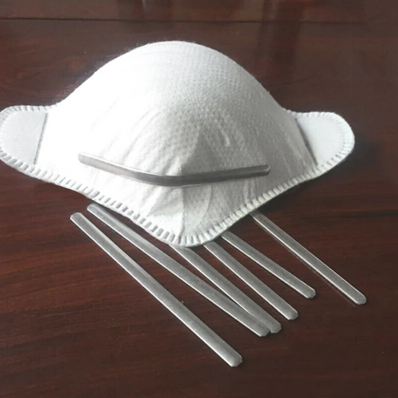 Большая сделка 320 шт. Швейные зажимы для носа проволока маски Регулируемый мост DIY