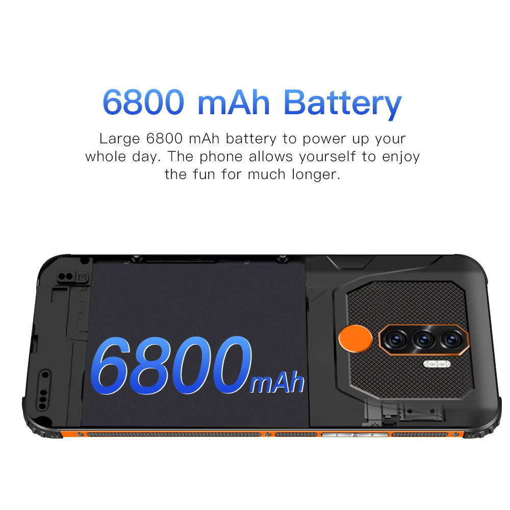 

2021 New Bison N1 Shockproof Smartphones 7.0 Andriod11 Qualcomm 888 16G 512GB Dual SIM 6800mAh Multi-Language Rugged Cell Phone