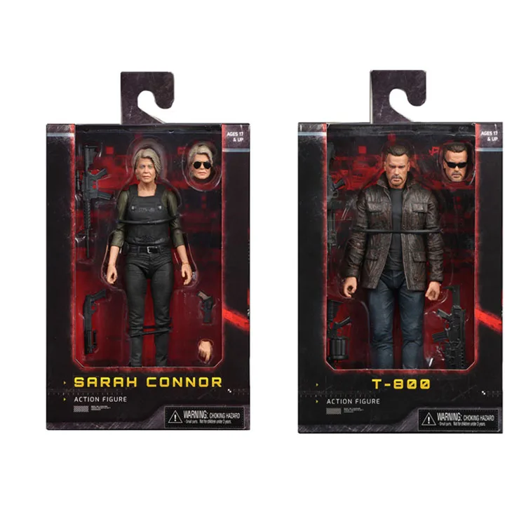 

18cm NECA Terminator T-800 Dark Fate Sarah Connor Action Figure Christmas Doll Collectible Model Toy Gift