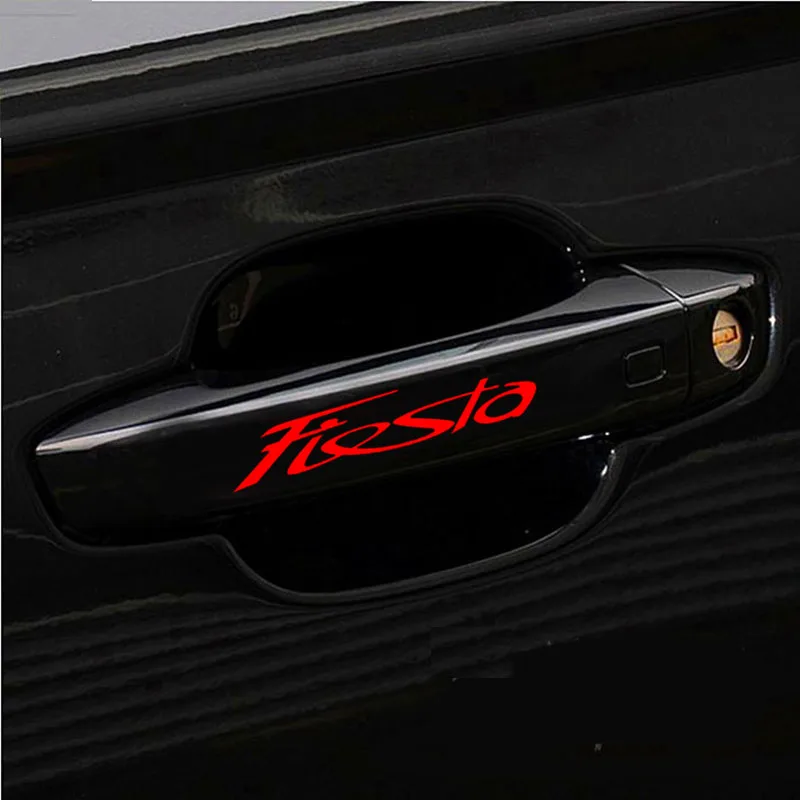 

4 шт./лот Автомобильная наклейка на дверную ручку для Ford Fiesta