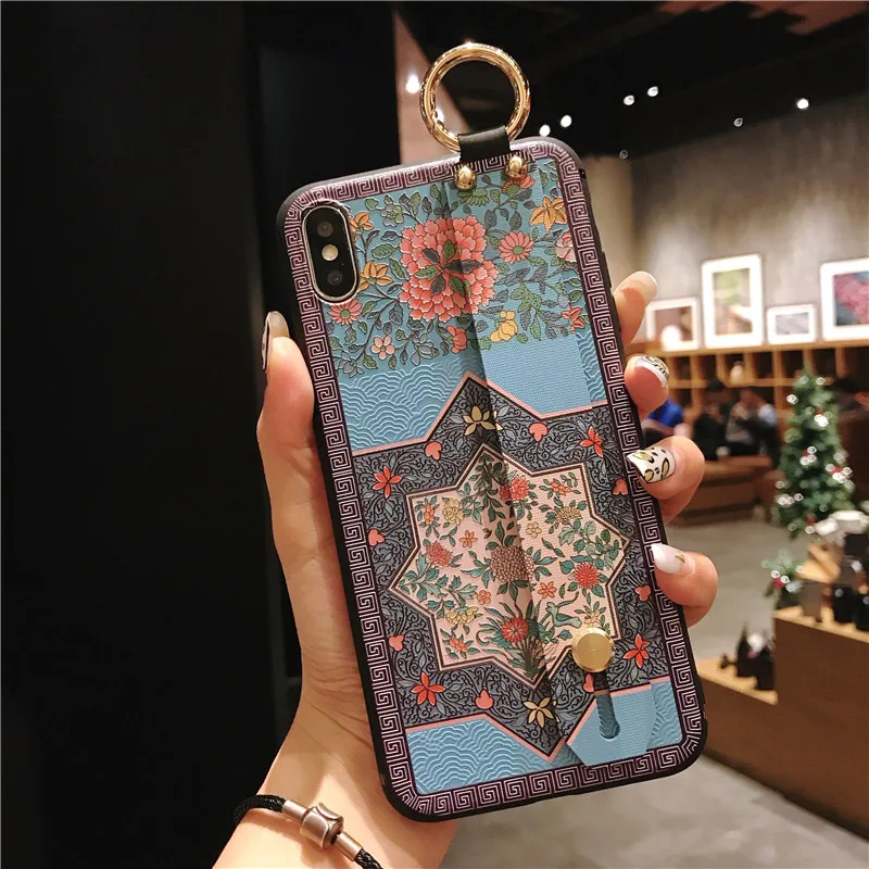 IK21-06WD8JHua SoCouple чехол для телефона для iPhone 7 Чехол для iPhone 11 Pro Max X XS Max XR 6 6S 7 8 Plus Мягкий ТПУ ремешок держатель для телефона чехол - Цвет: IK21-06WD8JHua