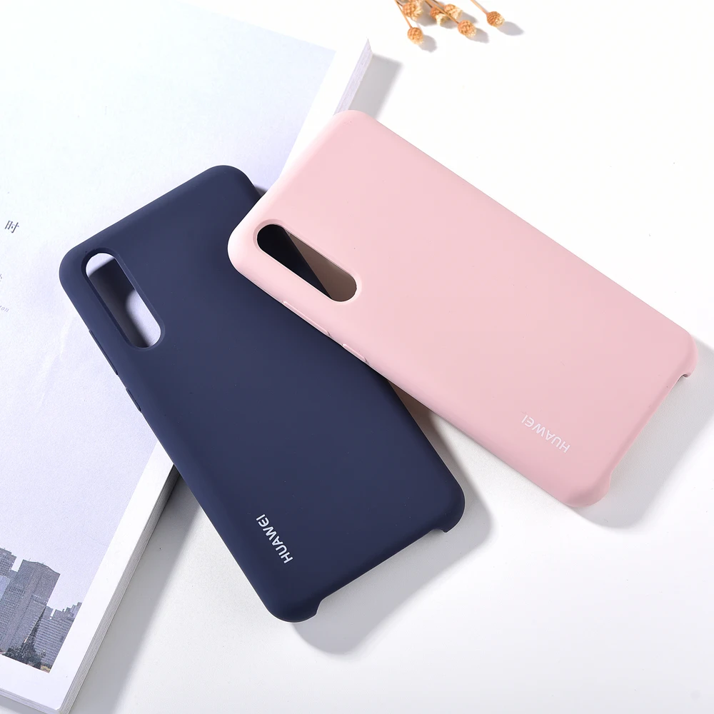 Оригинальный Huawei P20/P20 Pro Чехол из жидкого силикона мягкий мобильный телефон
