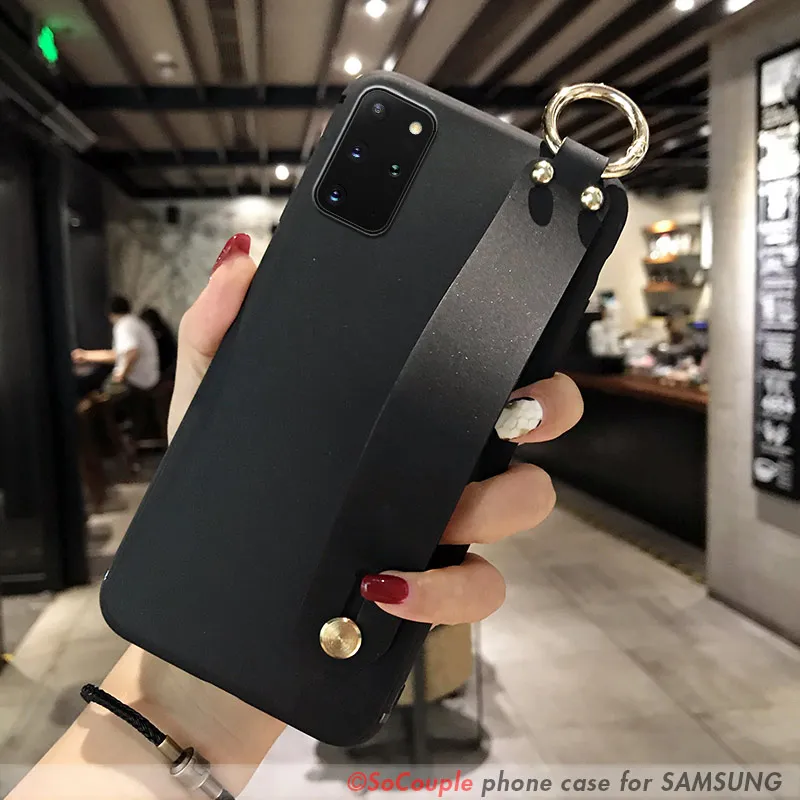 Чехол SoCouple с ремешком на запястье для Samsung S20 FE plus S21 S22 Ultra A52s A32 A12 A72 A50 A71 A51 70 21 s 31 Note