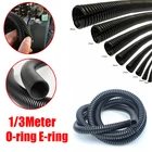 13 метра, черная Гибкая полиэтиленовая гофрированная трубка, пластиковая Водонепроницаемая БЫСТРОРАЗЪЕМНАЯ защитная трубка для кабеля