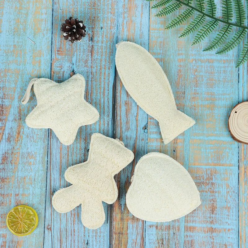 

1Pcs Natural Loofah Dish Washing Cloth Pot Bowl Brush Double-sided Cleaning Microfibre Kitchen Decontamination Sponge Tools