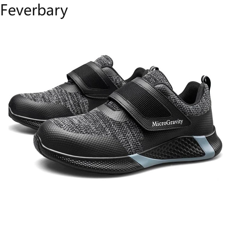 

Feverbary Lazy Safety Shoes Wen Women Lightweight Steel toe cap Protective Work Shoes Puncture-Proof Hiking Boots