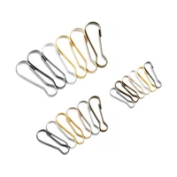 100pcslot metal snap lanyard clip hook gourd buckle connector for diy keychain camping hanging buckle jewelry making supplies