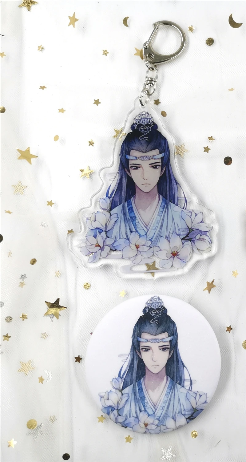 Grandmaster of Demonic Cultivation Lan Wangji Wei Wuxian Печатный кулон брелок значок брошь булавка для