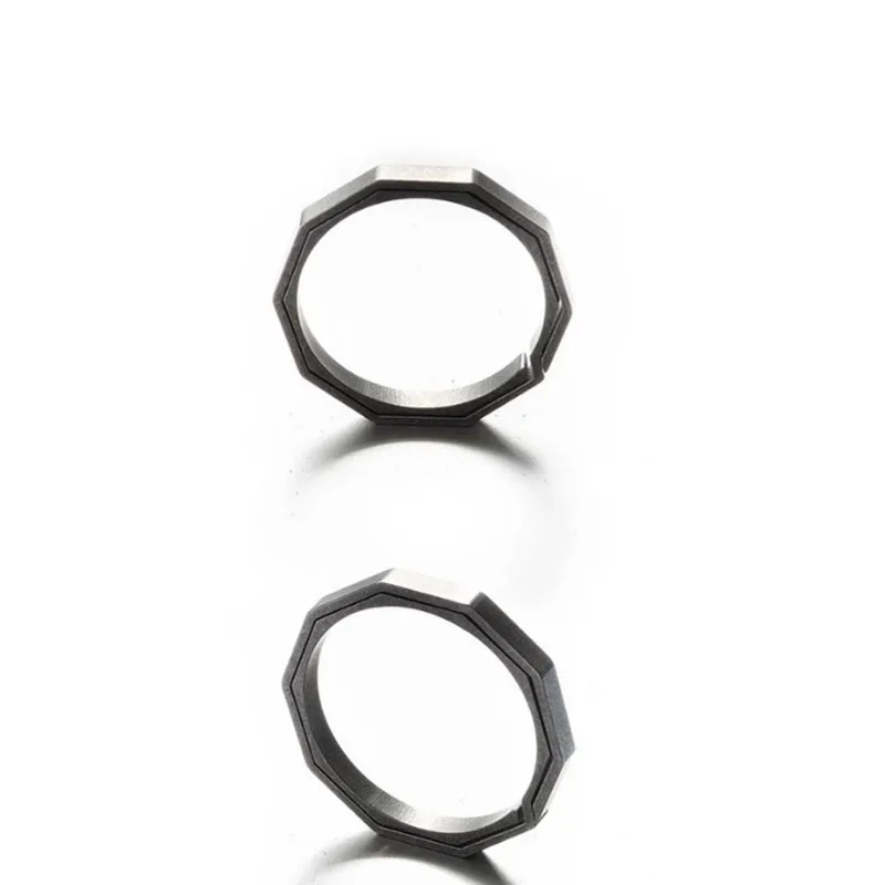 Брелок карабин EDC из титанового сплава брелок кольцо Сплит Кольцо пряжка DIY Круг