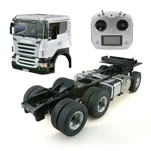 1/14 RC LESU 6*4 Металлическое шасси DIY Her Sca кабина тягач ESC радио THZH0309