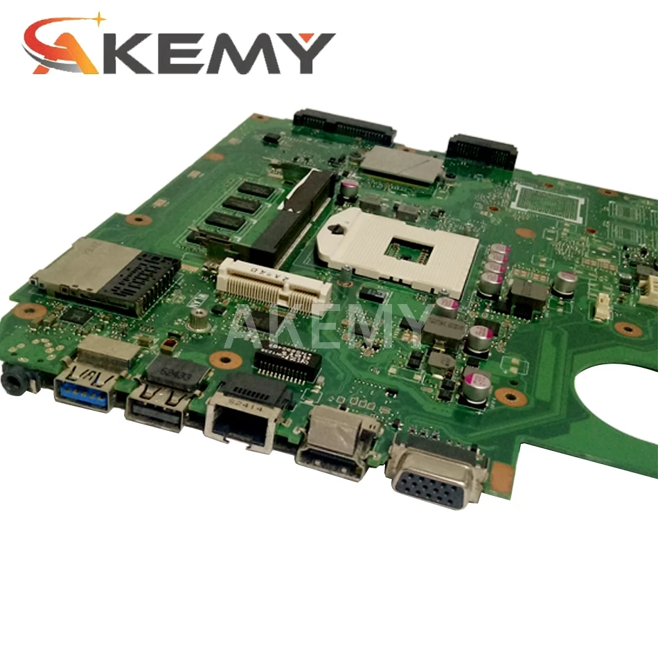  x45v motherboard for asus x45vd x45v x45c laptop mainboard slj8e hm76 x45vd rev 2 0 with 2gb ram 100 test work free global shipping