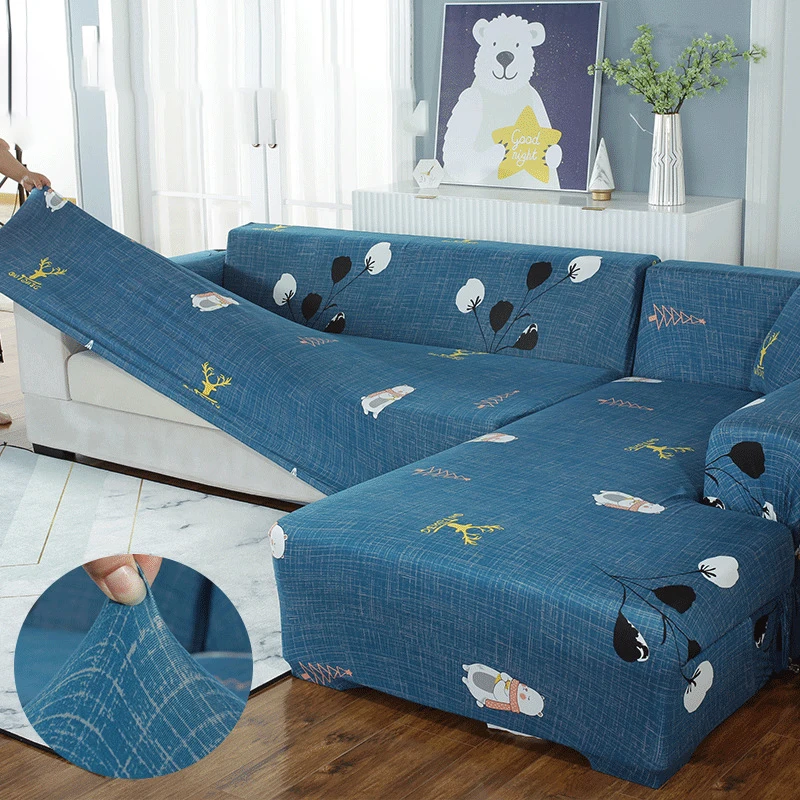 

Elastic Sofa Cover All Inclusive Art Printing Pattern Design Sanded Milk Shreds Home Textiles Decoration For Corner Armchair Pla