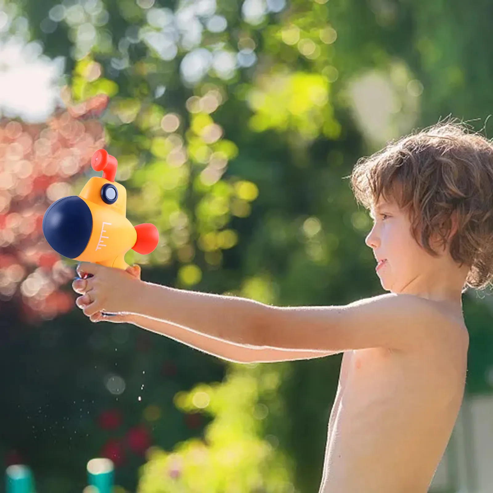 

Summer Water Gun Beach Toy Children's Small Water Guns Cartoon Kawaii Submarine Scale Little Parent-child Interaction Toy