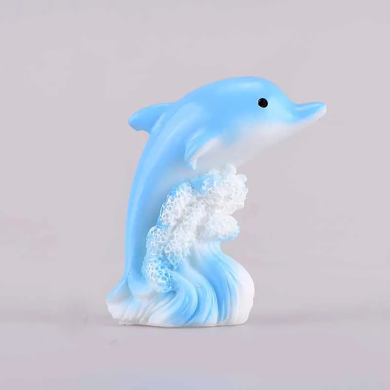 

1 PCs Beach Ocean Series Decorations Cute Sailing Yachts Lighthouse Dolphins Resin Craft Home Decor For Aquarium Accessories