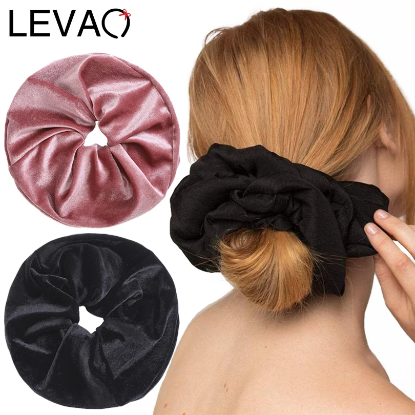 LEVAO на устойчивой платформе Большие бархат резинка для волос хвоста резинки