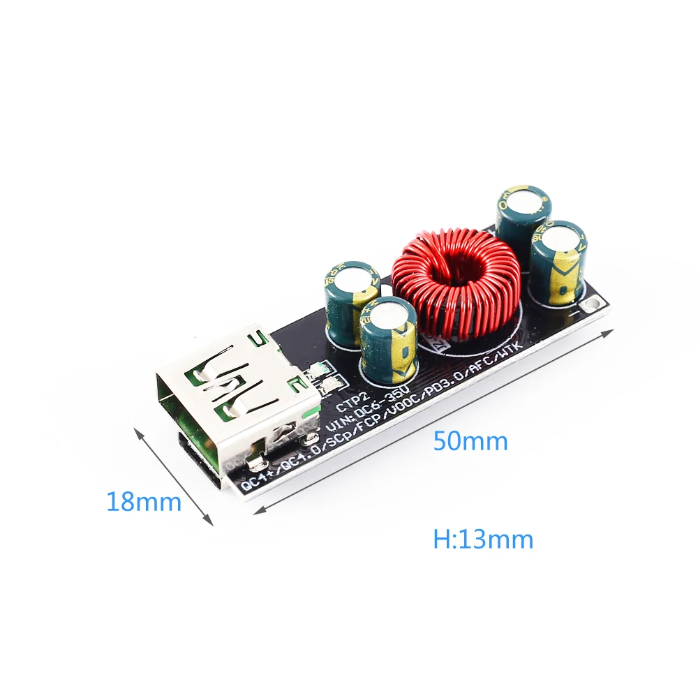 DC-DC понижающий модуль питания QC3.0 QC4.0 SCP/FCP AFC зарядного устройства преобразователь