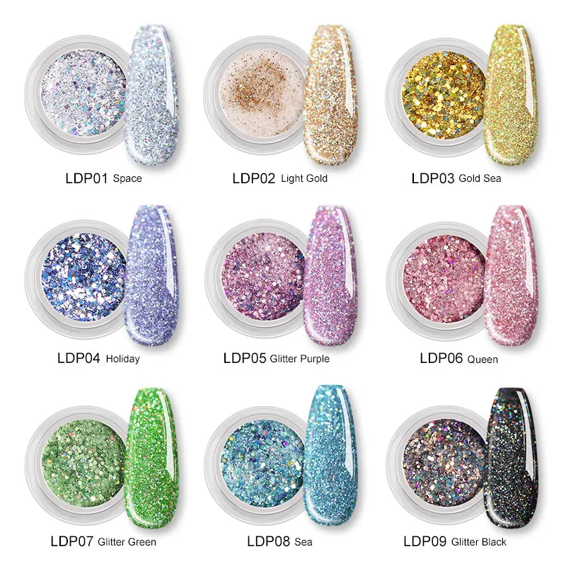 SAVILAND Блестящий Порошок для красоты Неон фосфор дизайна ногтей натуральный алмаз