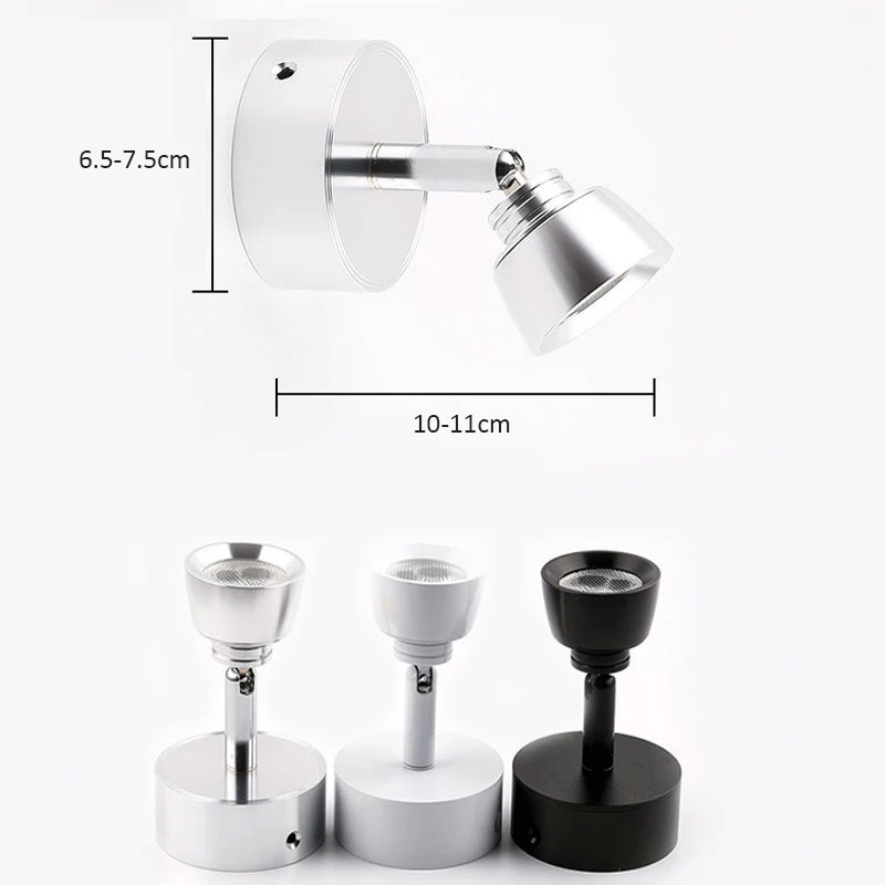Промышленный Светодиодный точечный светильник s 3 Вт для гостиной ванной спальни