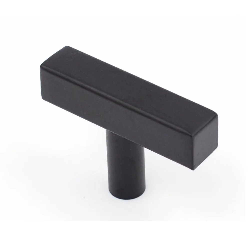 1 Pack Kitchen Cabinet Handles J22BK Square T Bar Stainless Steel Drawer Handles Cabinet Hardware Cabinet Pulls Cabinet Knobs