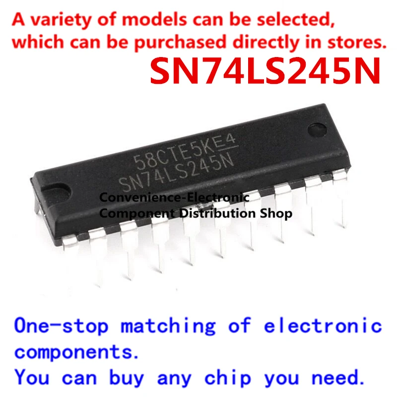 10 шт./упак. прямая вставка SN74LS245N DIP-20 74LS245N 74LS245 три-государственный выход octal bus приемопередатчик логический чип 10 шт./упак. прямая вставка SN74LS245N DIP-20 74LS245N 74LS245 три-государственный выход octal bus приемопередатчик логический чип
