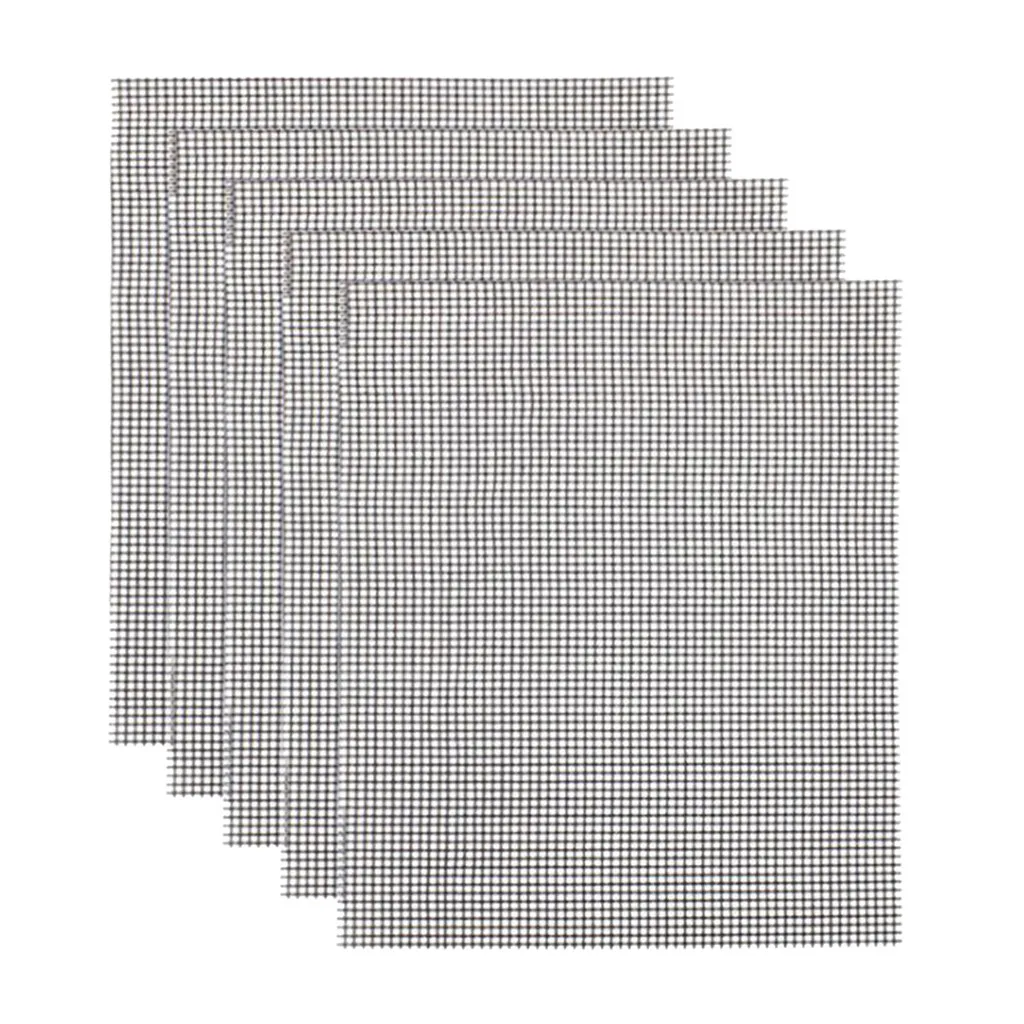 5 шт. коврик для барбекю гриля с антипригарным покрытием стекловолокно