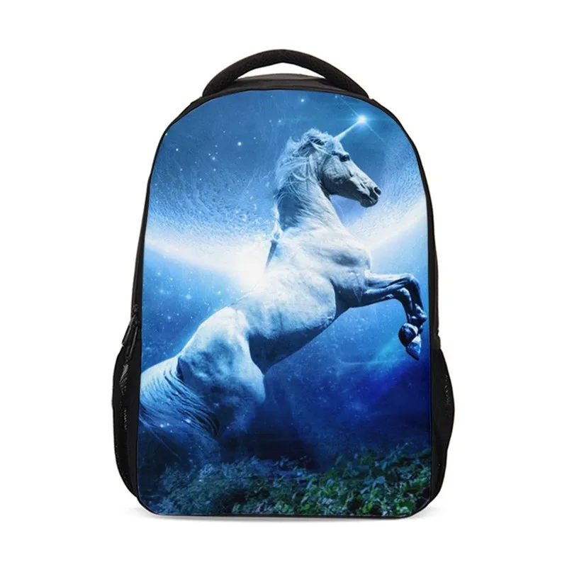 

Рюкзак для мальчиков и девочек, модные школьные ранцы с принтом животных, лошадей, подростковые детские сумки для книг, рюкзак для ноутбука
