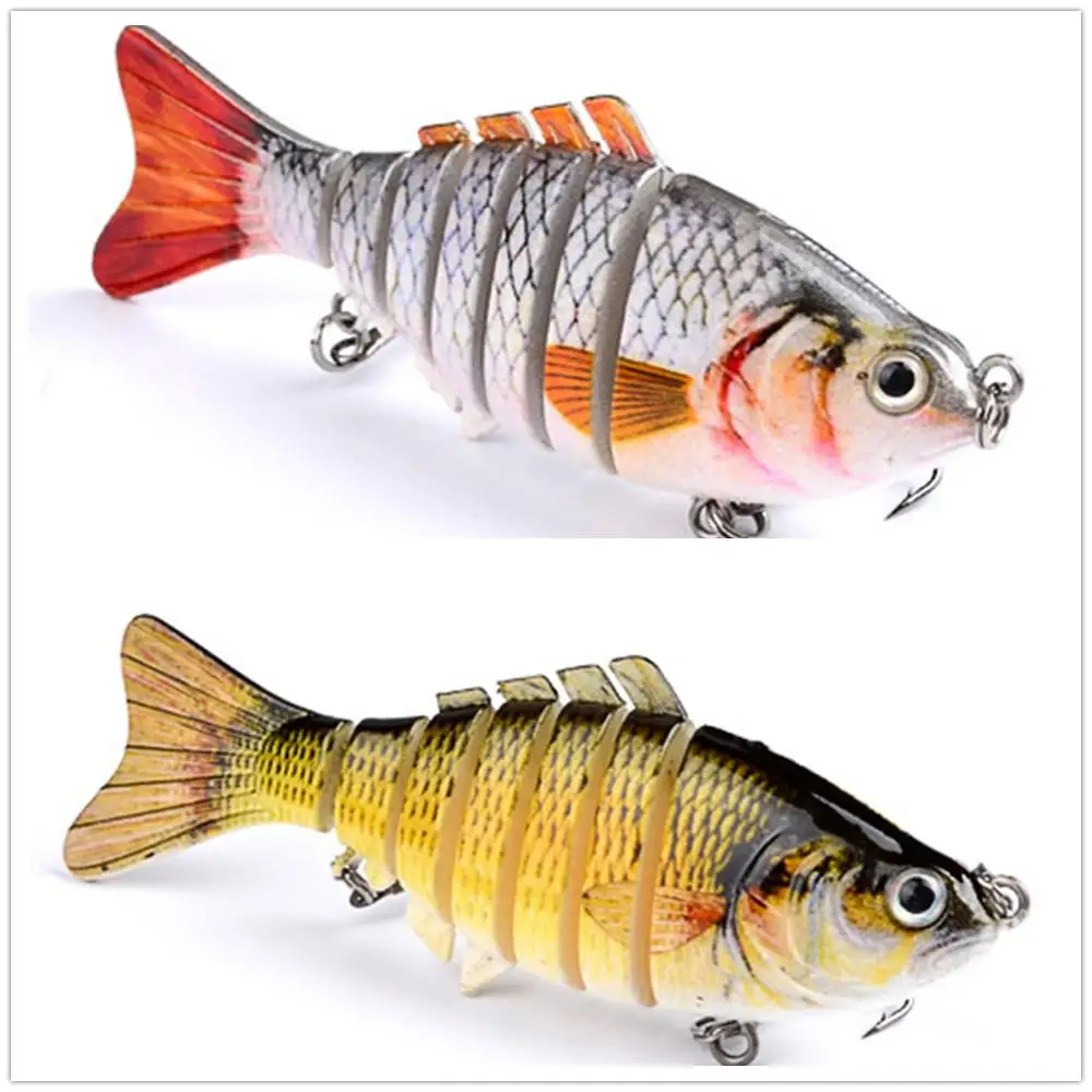 

1PCS Fishing Baits Trolling Swim Minnow Wobbler Multi-section Hard Bait100mm15g Artificial Crankbait JerkBait Fishing tackleLure