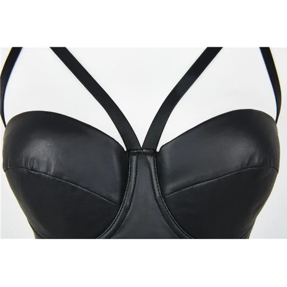 Женский бюстгальтер бюстье IRENE TINNIE из матовой искусственной кожи вечерние