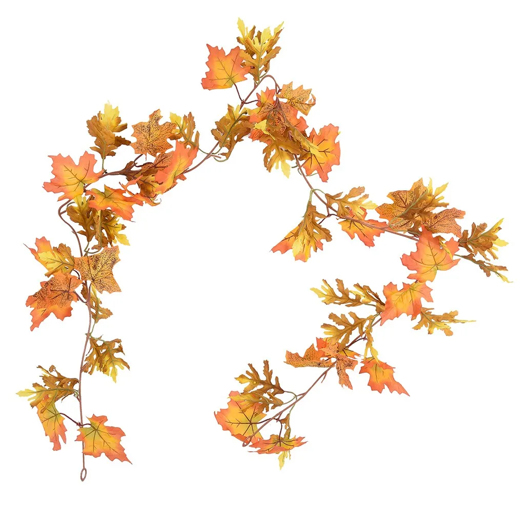 1 5 м светодиодный светильник осень Тыква кленовые листья Гирлянда Декор Ручной