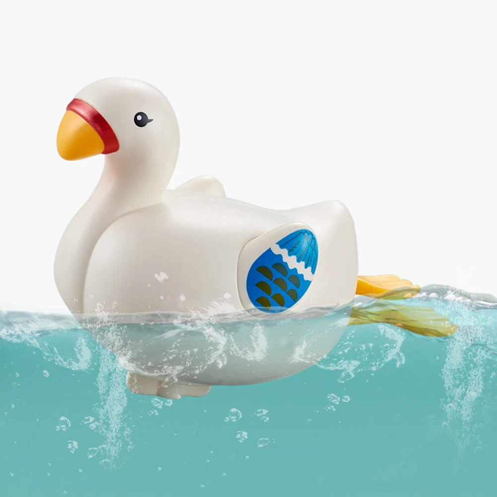 Baby Bath Toy Swan Clockwork Bathtub Toy Playset for Baby Toddlers