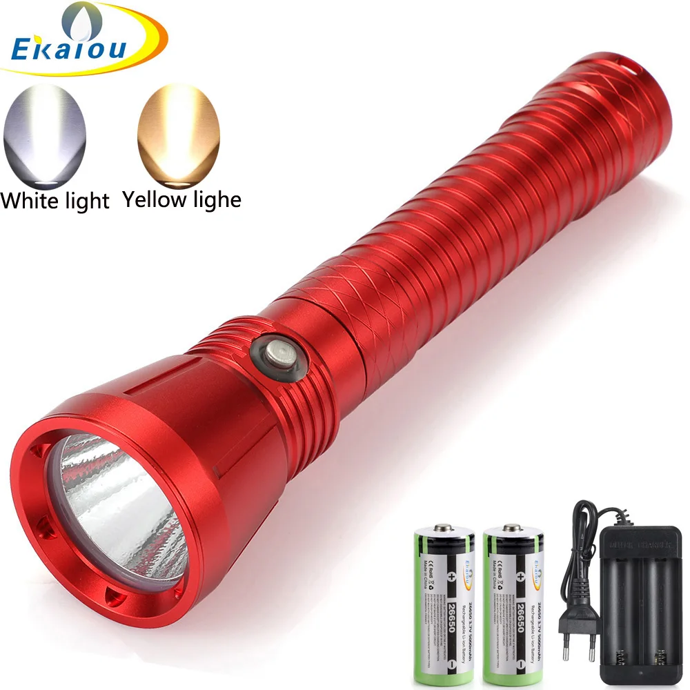 Precio Potente Linterna LED XHP70.2 Portátil Para Buceo, Luz De Pesca Subacuática De 150M, Resistente Al Agua, Para Buceo De Aguas Profundas, Lámpara Náutica