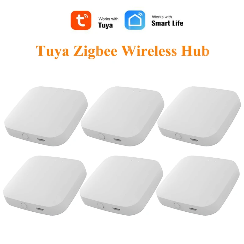 

1-6PCS ZigBee Gateway Hub,for Tuya APP Intelligent Device Control Center 2.4Ghz Intelligent Wireless ,for Tuya Smart Home