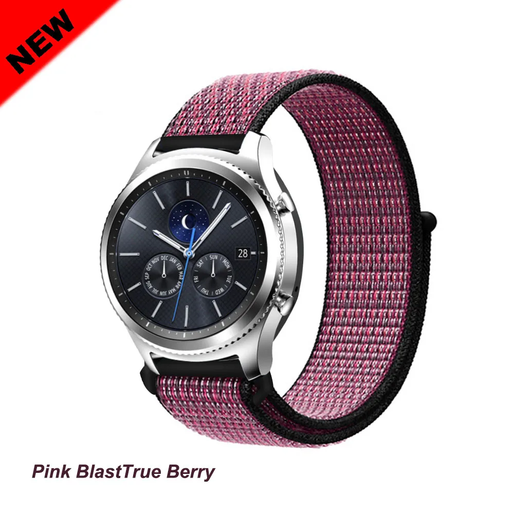 Pink Blast 50 Gear s3 Frontier ремешок для samsung Galaxy watch 46 мм активный 2 42 мм amazfit ремешок Bip 20 мм 22 мм ремешок для часов huawei watch gt ремешок - Цвет ремешка: Pink Blast 50