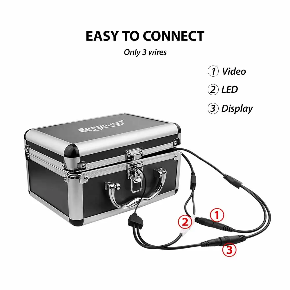 Дешево Рыболокатор с ЖК-дисплеем 7 дюймов, видеокамера для подводной рыбалки, морской и озерной рыбалки с функцией ночного видения