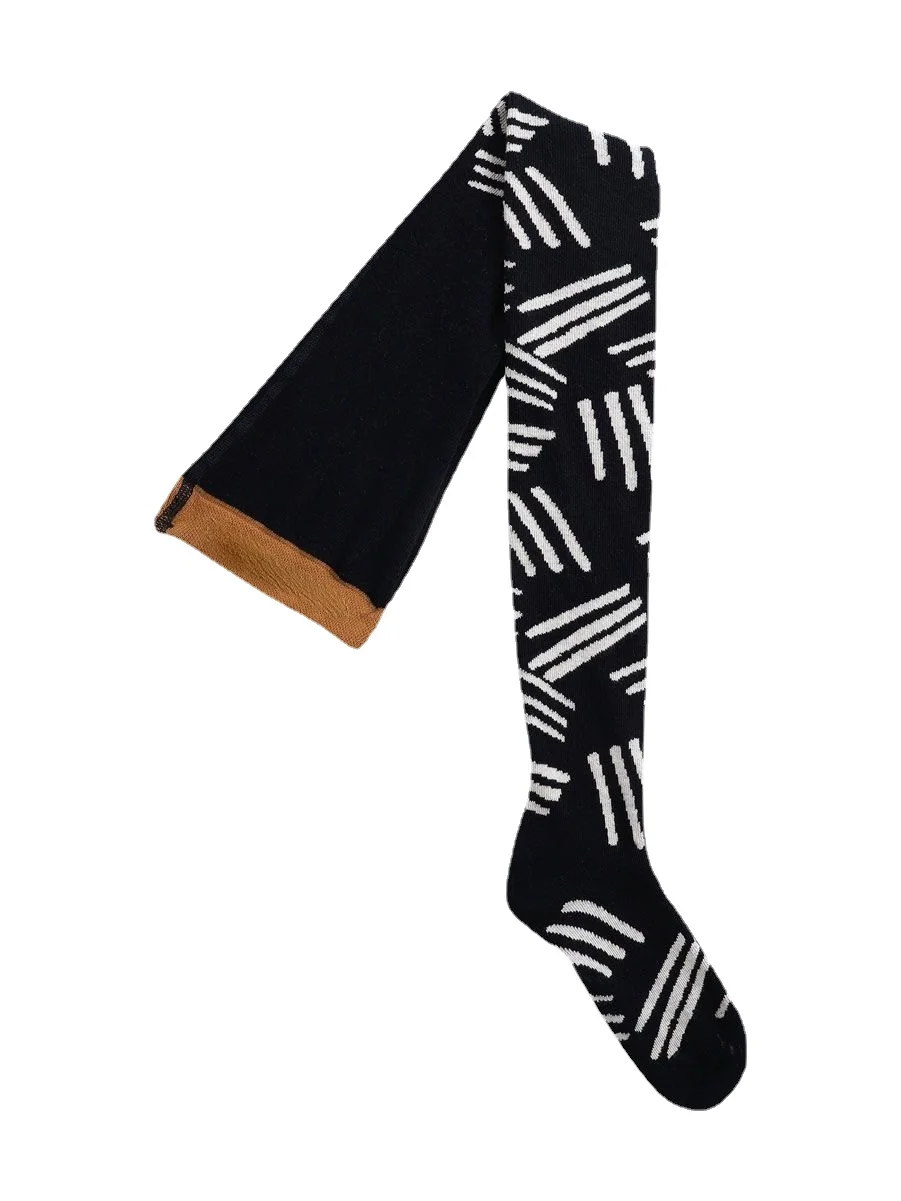 

Pre-sale Children's Long Tube Socks 2021 A/W New Baby Girl Ins Color Matching Princess Style One-piece Socks Bottom Socks