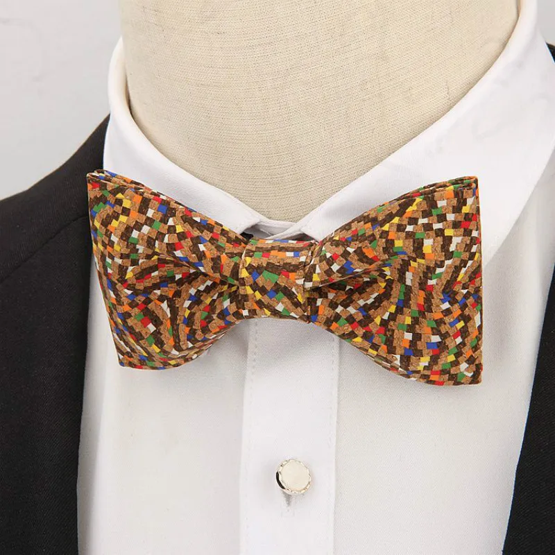 Мужской галстук бабочка из пробковой ткани|Мужские галстуки и носовые платки| |