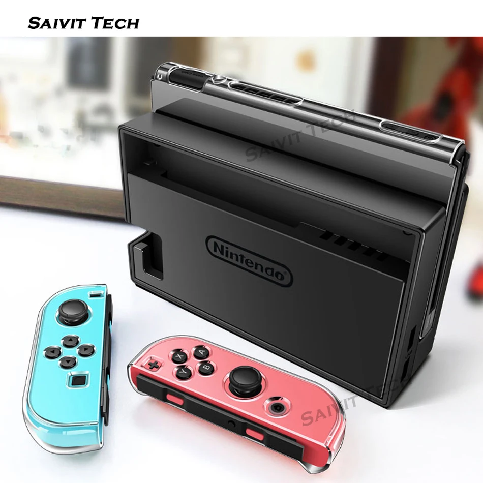 NS nintendo s Zend Switch Crystal PC съемный прозрачный чехол и стеклянная пленка для экрана для nintendo Switch жесткий чехол