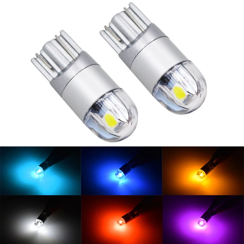 2x светодиодный лампы T10 W5W 3030 SMD 168 194 Светодиодная лампа для чтения t10 LED белый