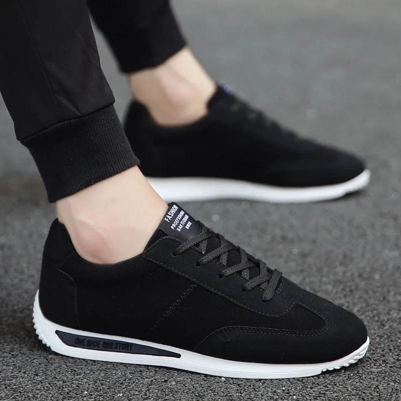 Кеды мужские с низким вырезом повседневные холщовые кроссовки на шнуровке