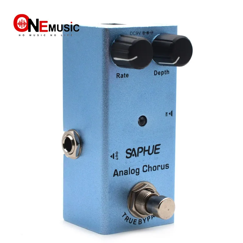 saphue elektrische gitarre analog chorus pedal ratetiefe knob wirkung pedal mini einzigen typ dc 9v true bypass free global shipping