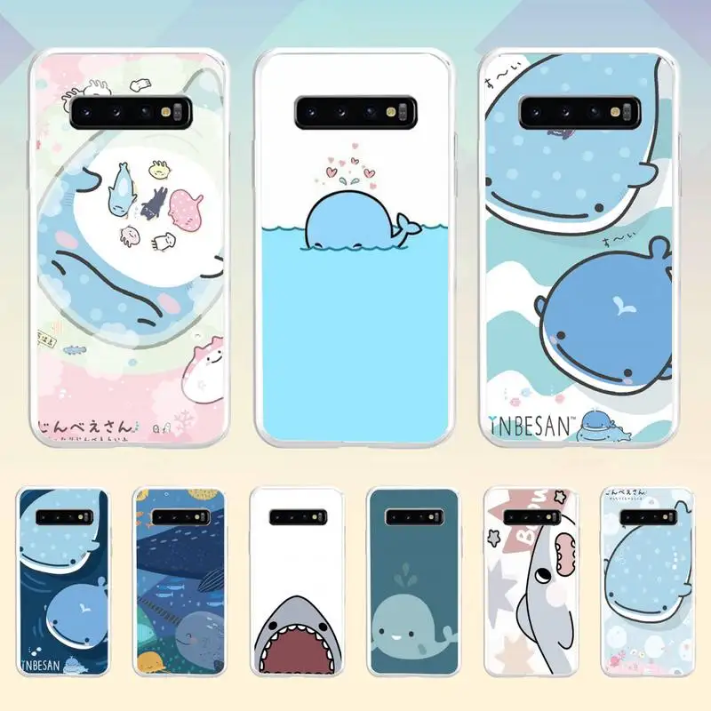 Чехол для телефона Baby Shark Samsung Galaxy S10 S10e S8 S9 Plus S7 Edge Note10 9 8 мягкий прозрачный чехол из