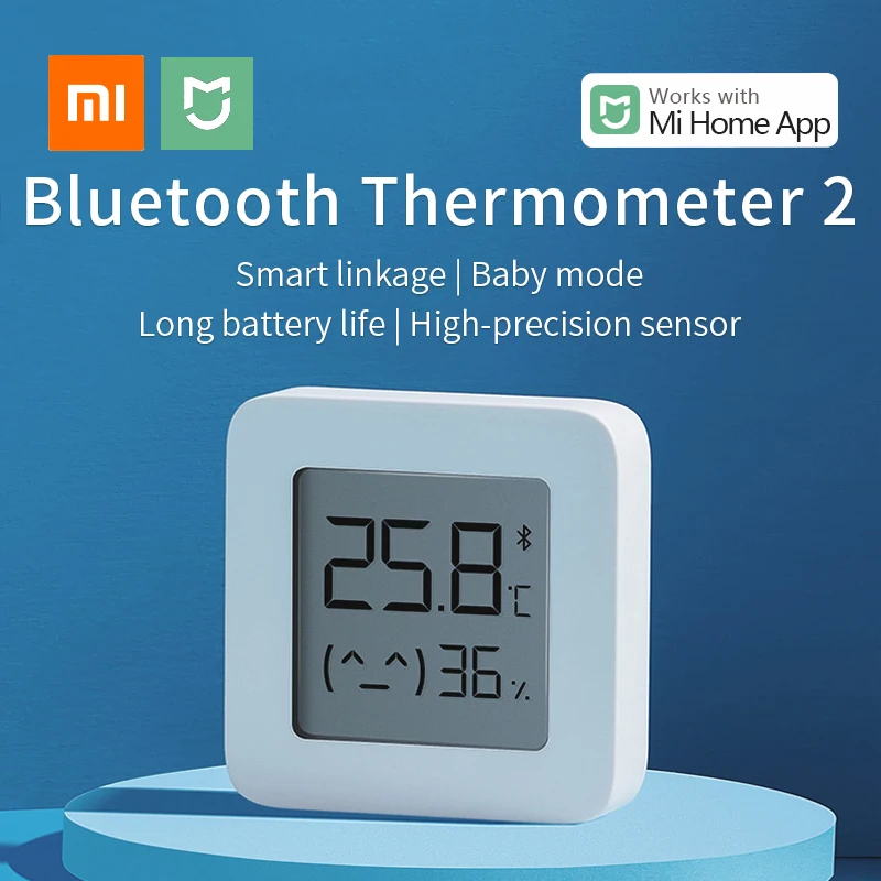 

Беспроводной Bluetooth-термометр и гигрометр Xiaomi Mijia 2
