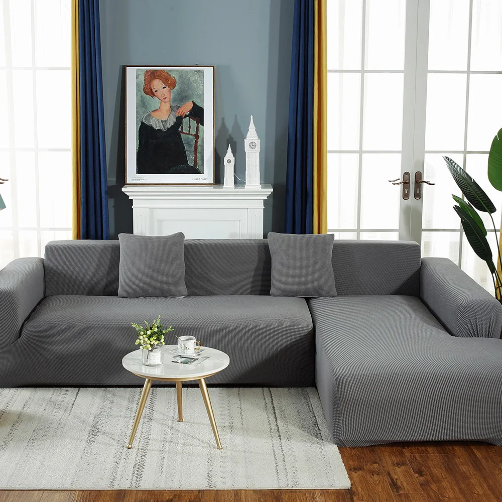 

Stretch Furniture Sofa Cover Slipcovers Elastic All-inclusive Couch Case Living Room Sofa One Pet Loveseat Chair L-Style Sofa