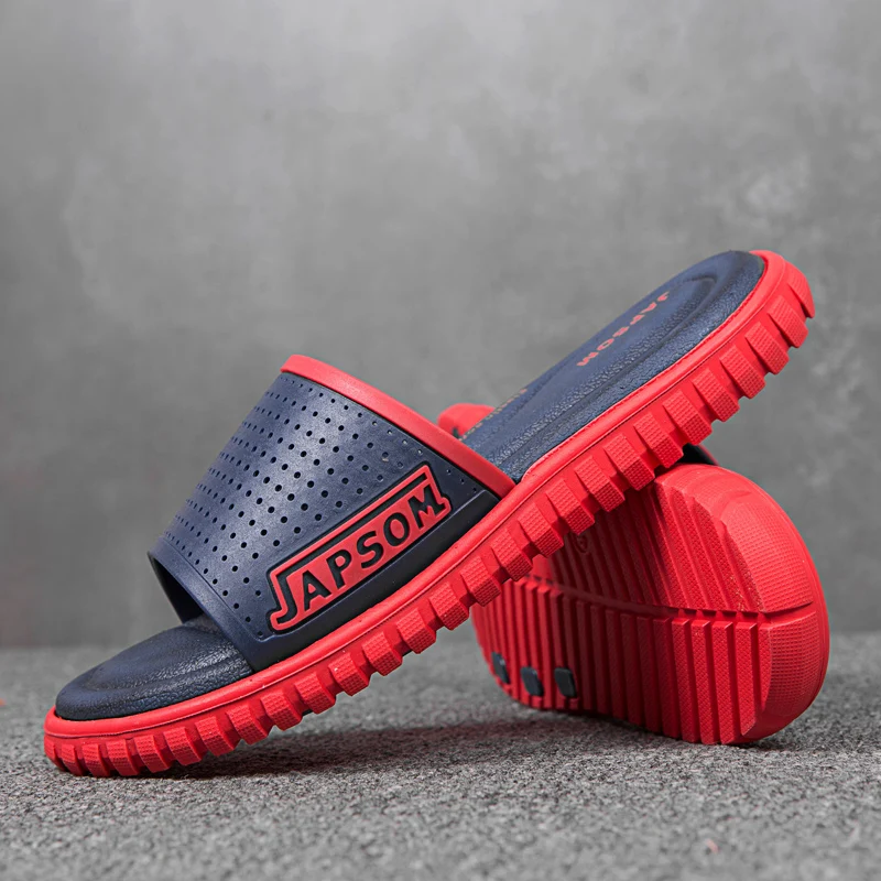 

2021 Fashion Casual Slippers Men Big Size 39-47 Summer Indoor Slides Shower Non-Slip Bathroom Thick-Soled Slippers Boys