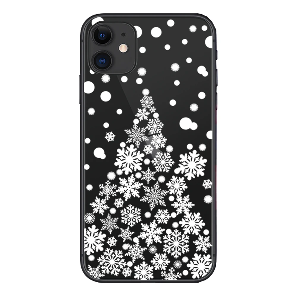 Снежный Мягкий силиконовый чехол для Apple iPhone 8 7 7Plus 6 6S Plus 5S SE 5C 4 чехол s iPhone X XS Max XR 11Pro Shell Рождество лучший