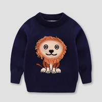 round collar cartoon knit sweater for baby boys winter children clothes kids autumn knitting pullovers long sleeve tops for boys