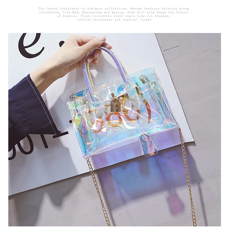Sac основной Femme прозрачная сумка из ПВХ Мини через плечо для женщин 2019 клатч