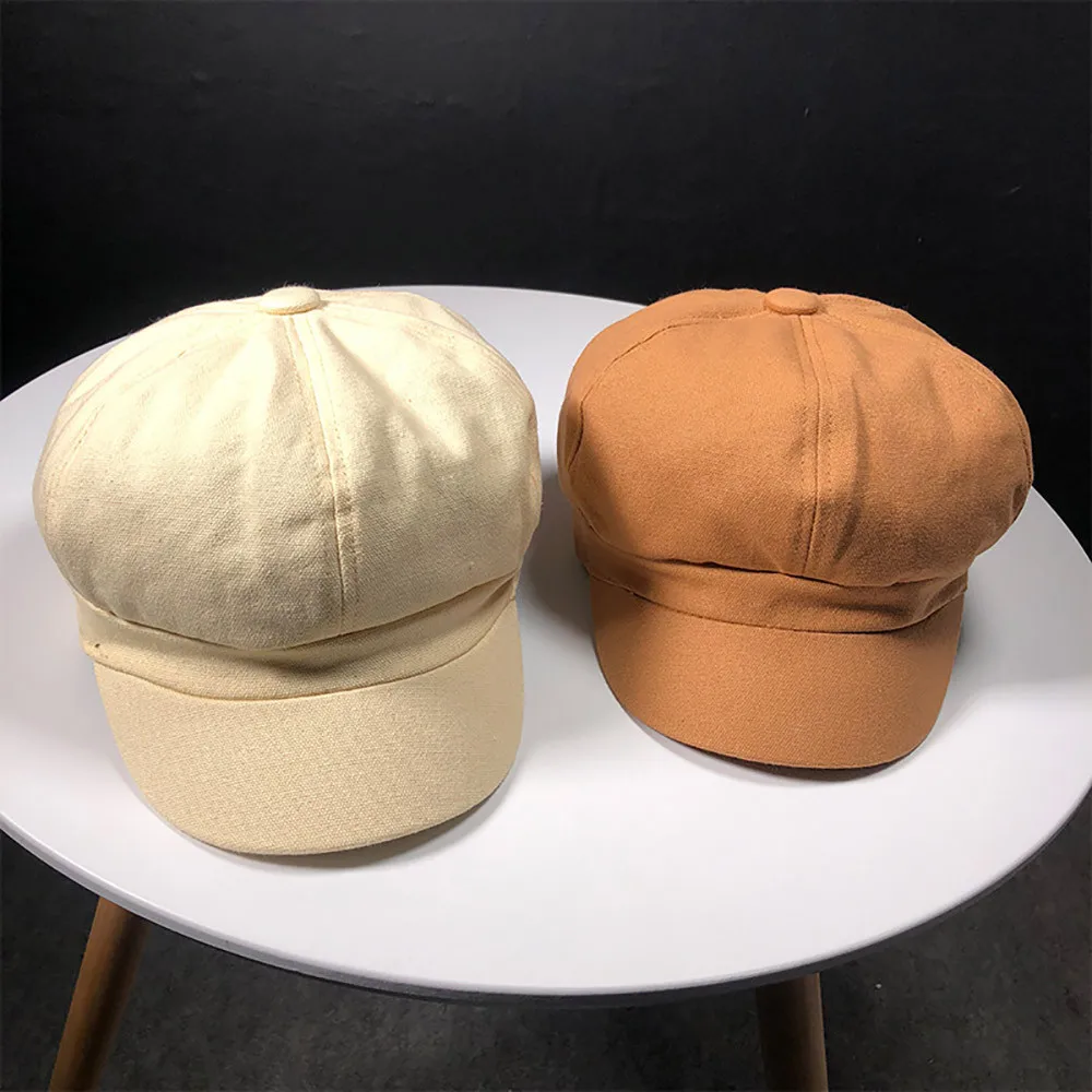 2019 женские осенне зимние береты шляпа французский артист Ретро стиль теплая