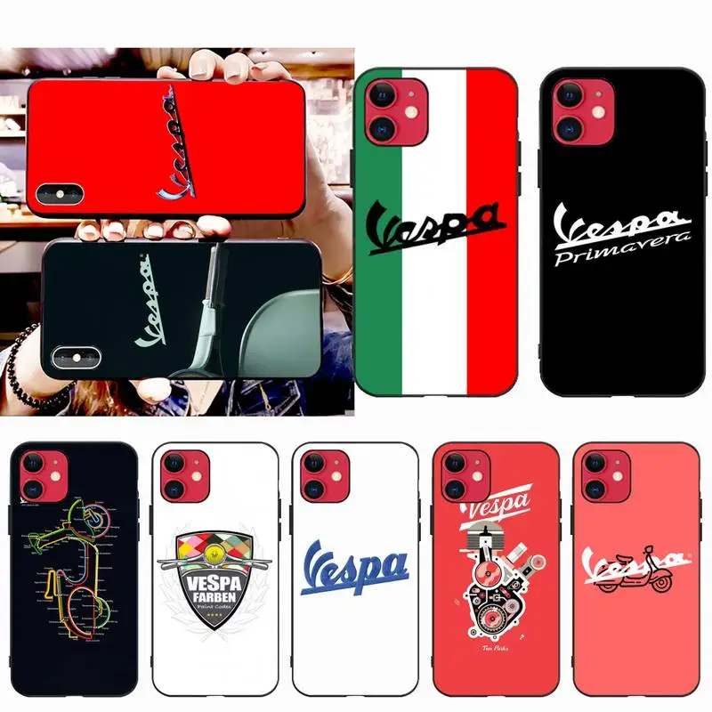 Роскошный Уникальный чехол для телефона HUAGETOP Vespa Scooter iPhone 11 pro XS MAX 8 7 6 6S Plus X 5S SE 2020